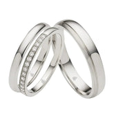 Rauschmayer Individual Love 3D Triset Trauringe mit 20 Brillanten - 02017